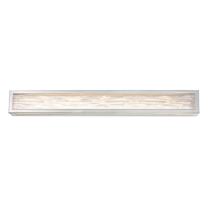 Modern Forms Shock Waves 1Lt 38" LED Bathroom Vanity/3000K, Nickel