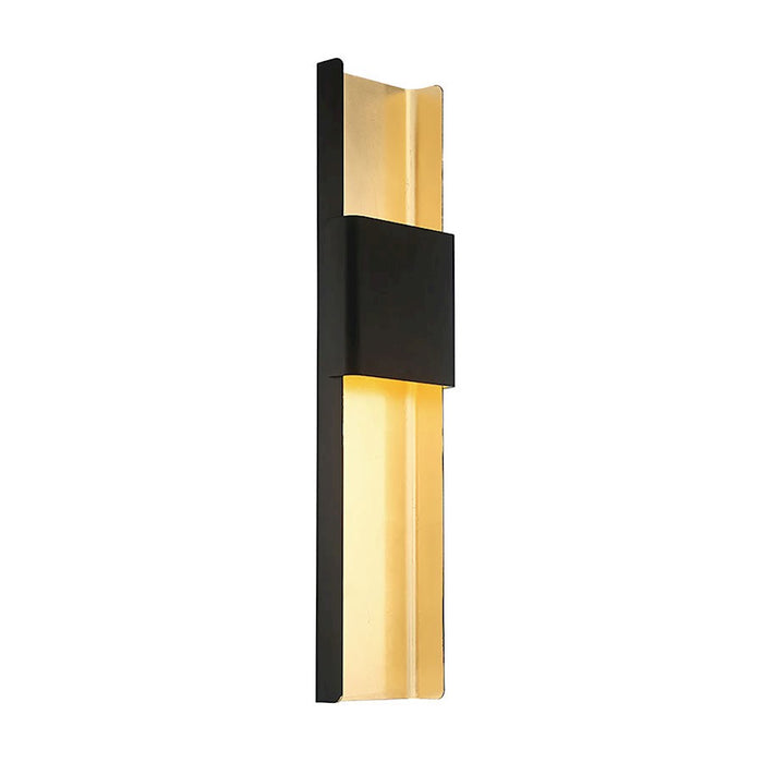 Modern Forms Tribeca 1Lt LED Sconce/3000K, Bronze/Gold Leaf - WS-40832-BZ-GL