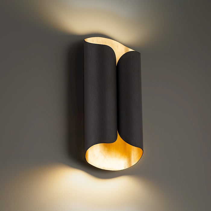 Modern Forms Opus 2Lt 14" LED Wall Light/3000K/Gold, Bronze