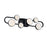 Modern Forms Tableau 6Lt 24" LED Bath/Wall Light/3000K, BK/WH - WS-42525-30-BK