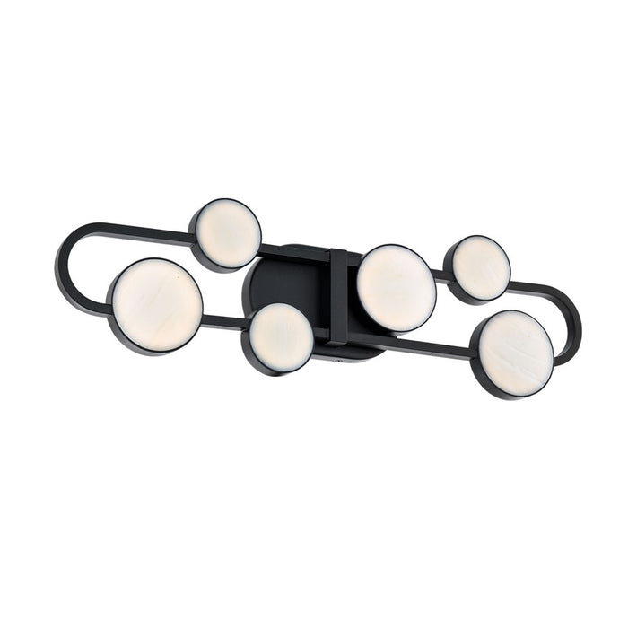 Modern Forms Tableau 6Lt 24" LED Bath/Wall Light/3000K, BK/WH - WS-42525-30-BK