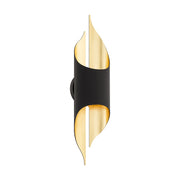 Modern Forms Clasp 1Lt 23" LED Wall Sconce, Bronze/Gold Leaf - WS-52523-BZ-GL