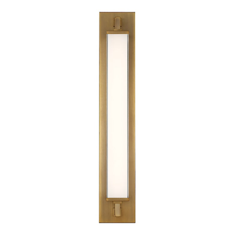 Modern Forms Gatsby 1 Light 32" LED Wall Sconce/3000K, Aged Brass