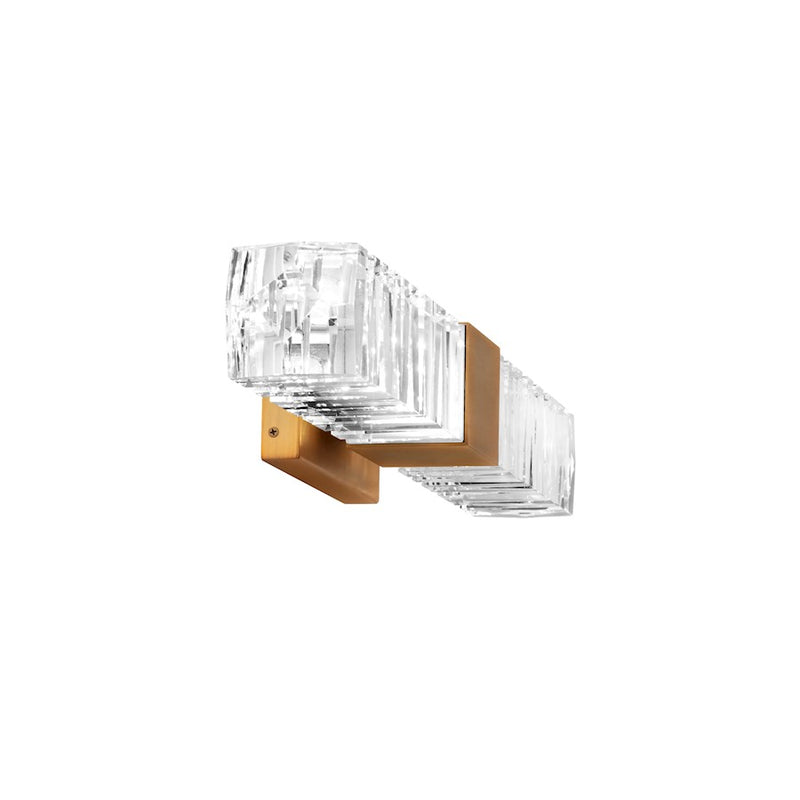 Modern Forms Juliet 2Lt 27" LED Bath/3500K/K-9 Faceted Crystal, BS