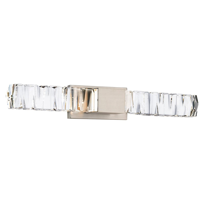Modern Forms Juliet 2Lt 27" LED Bath/3500K/K-9 Faceted Crystal, NK - WS-58127-BN