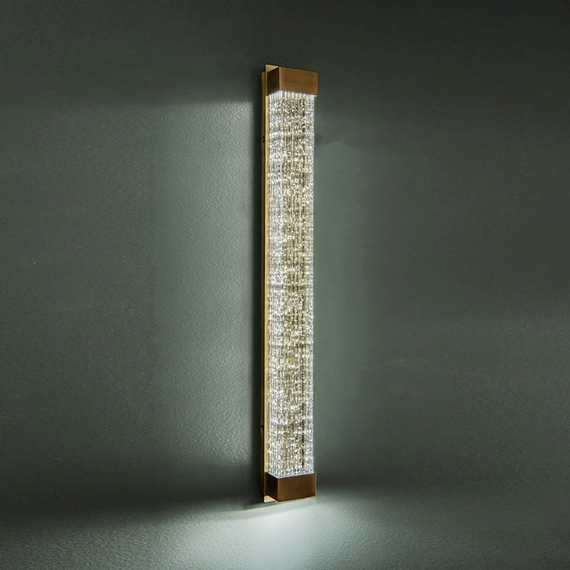 Modern Forms Tower 1 Light 27" LED Wall Sconce/3500K, Aged Brass