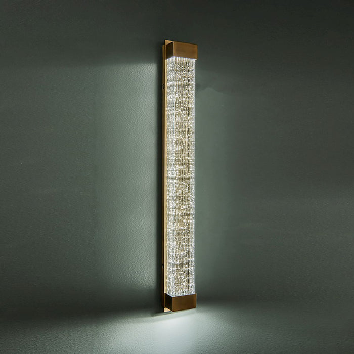 Modern Forms Tower 1 Light 27" LED Wall Sconce/3500K, Aged Brass