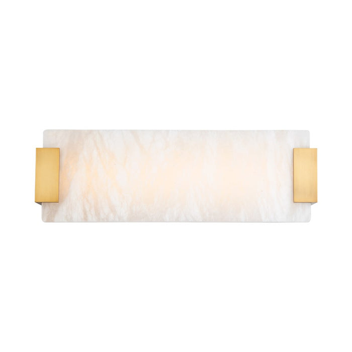 Modern Forms Quarry 1Lt 18" LED Natural Alabaster Sconce/3000K, BS