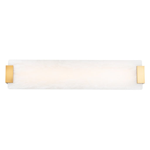 Modern Forms Quarry 1Lt 28" LED Natural Alabaster Sconce/3000K, BS