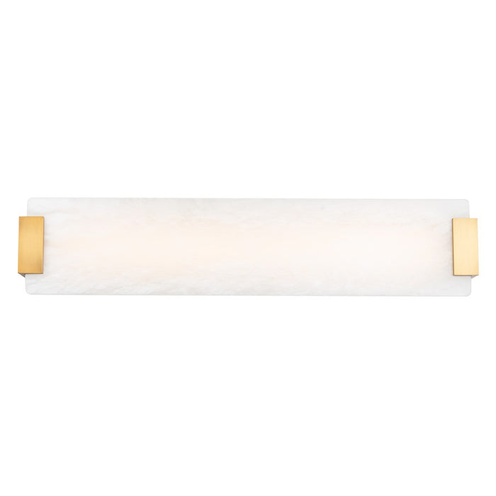 Modern Forms Quarry 1Lt 28" LED Natural Alabaster Sconce/3000K, BS