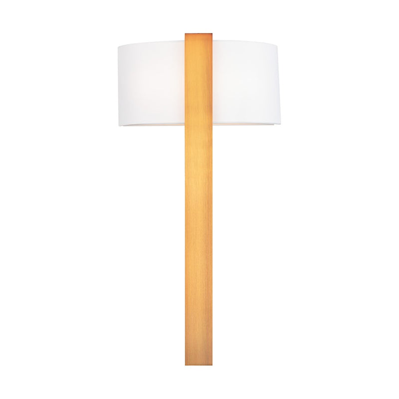 Modern Forms Curvana 1Lt 20" LED Wall Light/3000K, Brass/White