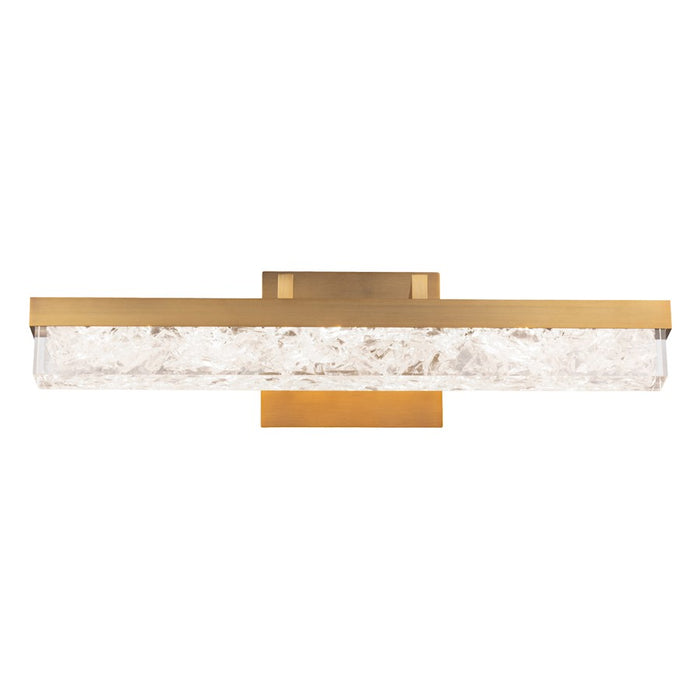 Modern Forms Minx 1Lt 21" Horizontal Sconce/3000K, Brass/Crystal