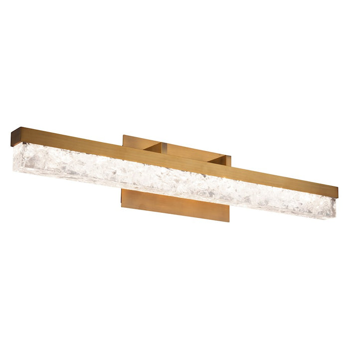 Modern Forms Minx 1Lt 29" Horizontal Sconce/3000K, Brass/Crystal - WS-62029-AB