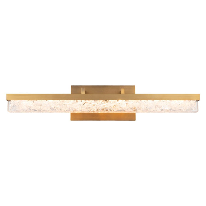 Modern Forms Minx 1Lt 29" Horizontal Sconce/3000K, Brass/Crystal