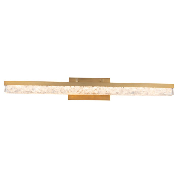 Modern Forms Minx 1Lt 39" Horizontal Sconce/3000K, Brass/Crystal