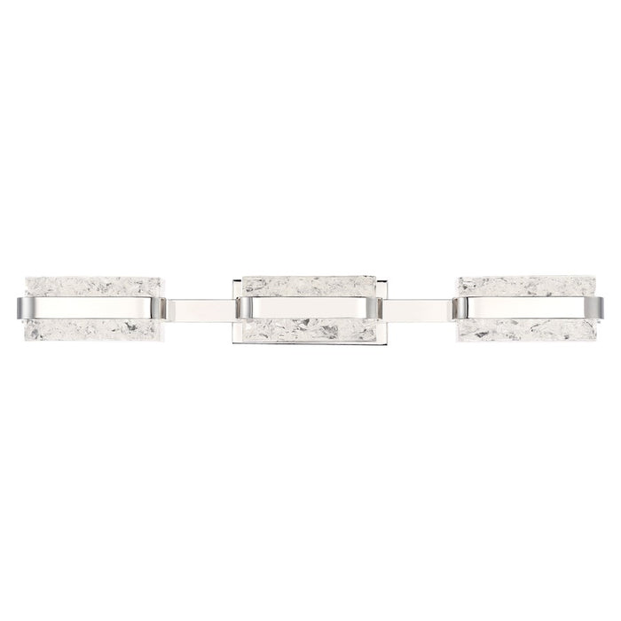 Modern Forms Forbes 27" 3Lt LED Wall Sconce/3000K, Polished Nickel