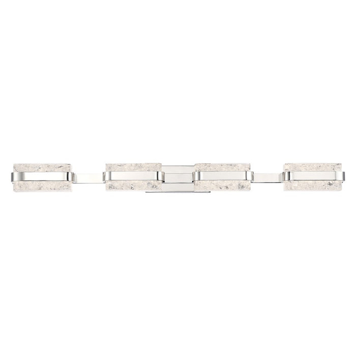 Modern Forms Forbes 37" 4Lt LED Wall Sconce/3000K, Polished Nickel