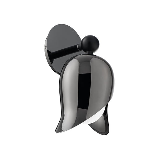 Modern Forms Elixir 13" LED Wall Sconce, BK NK/BK/Opal - WS-64513-40-NB-BK