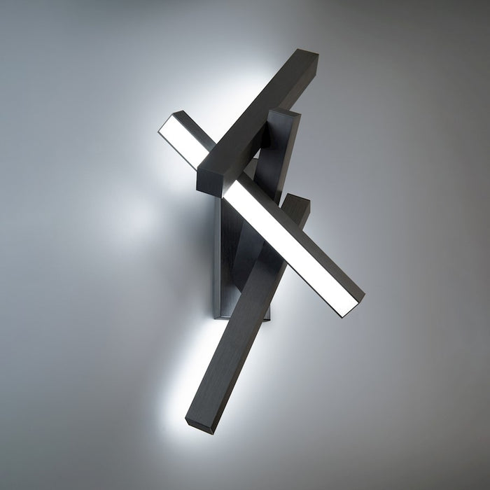 Modern Forms Chaos 4 Light 32" LED Wall Sconce/3000K, Black