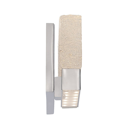 Modern Forms Glacier 1 Light 9" LED Wall Sconce/3000K, Chrome