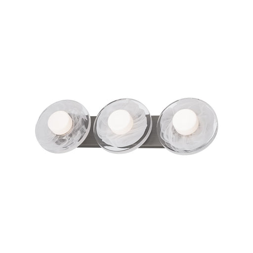 Modern Forms Fresco 3Lt 8" LED Bath Vanity/Wall Light, Nickel/Opal - WS-66525-BN