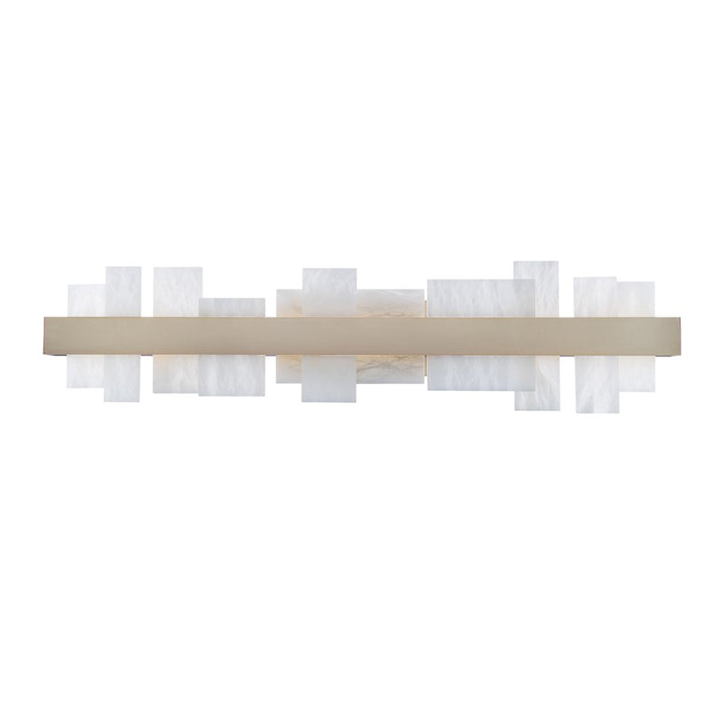 Modern Forms Acropolis 1Lt 37" LED Bath Vanity/3000K, Nickel - WS-68137-BN
