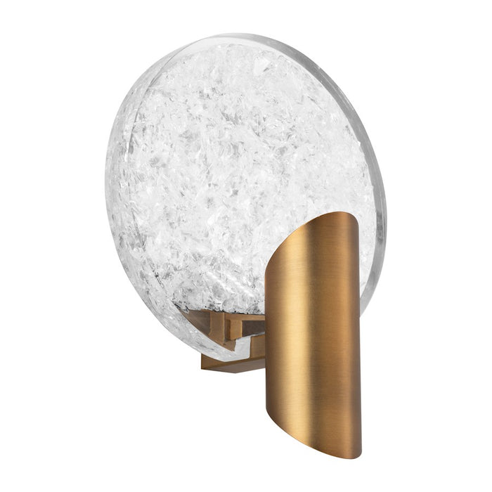 Modern Forms Oracle 1 Light 9" Wall Sconce/3000K, Aged Brass - WS-69009-AB