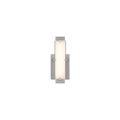 Modern Forms Carlisle 1Lt 11" LED Wall Sconce, Nickel/White - WS-7511-40-BN