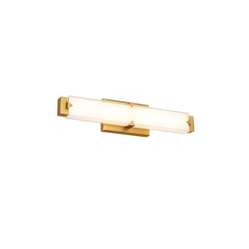 Modern Forms Carlisle 20" LED Bath/Wall Light/2700K, Brass/White - WS-7520-27-AB