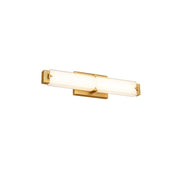 Modern Forms Carlisle 20" LED Bath/Wall Light/3000K, Brass/White - WS-7520-30-AB