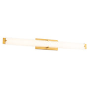 Modern Forms Carlisle 34" LED Bath/Wall Light/3000K, Brass/White - WS-7537-30-AB