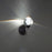 Modern Forms Double Bubble 1Lt 6" LED 1Lt Wall Sconce/3000K, Black