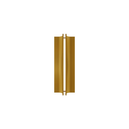 Modern Forms Strait 1Lt 16" LED Wall Sconce/2700K, Brass/White - WS-82516-27-AB