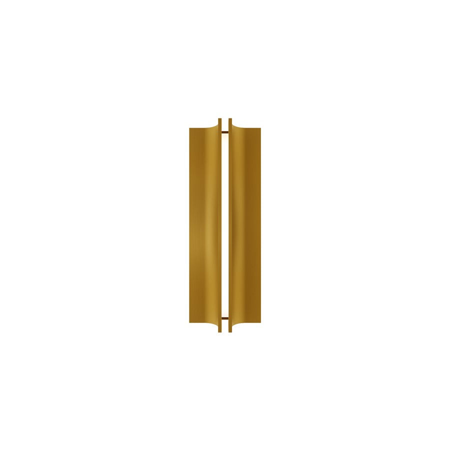 Modern Forms Strait 1Lt 16" LED Wall Sconce, Aged Brass/White - WS-82516-40-AB