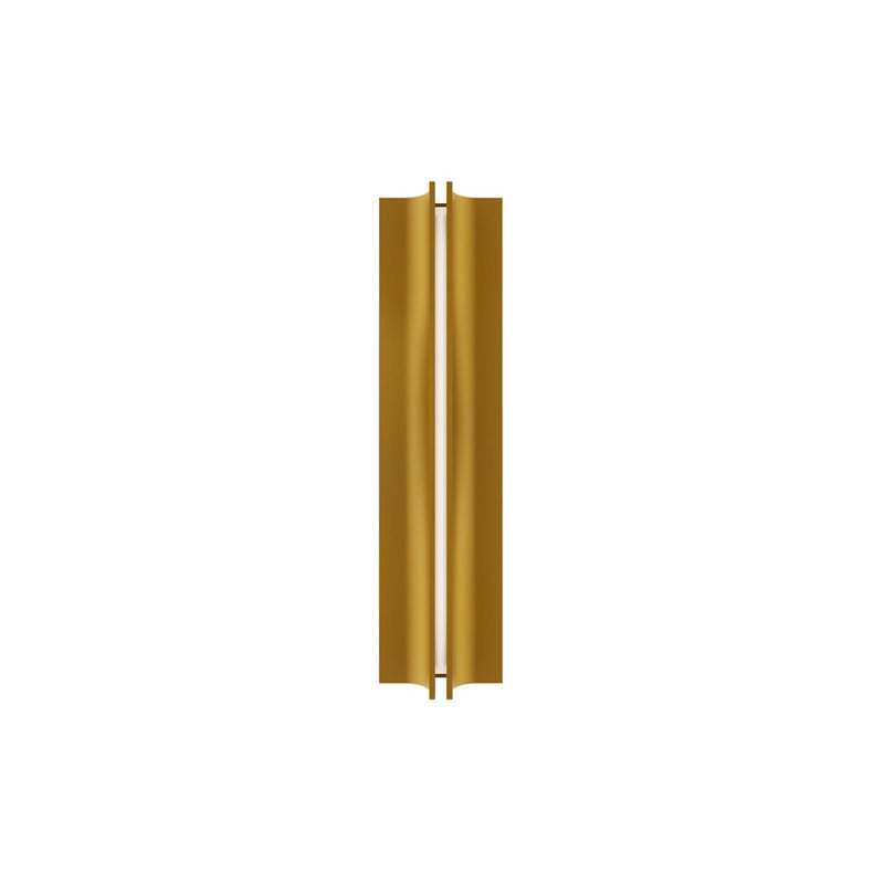 Modern Forms Strait 1Lt 22" LED Wall Sconce/2700K, Brass/White - WS-82522-27-AB