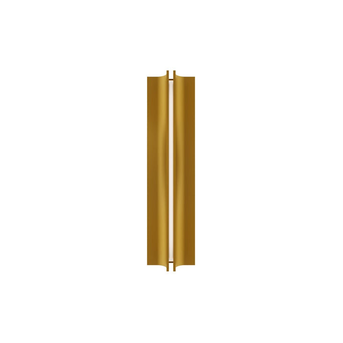 Modern Forms Strait 1Lt 22" LED Wall Sconce/3500K, Brass/White - WS-82522-35-AB