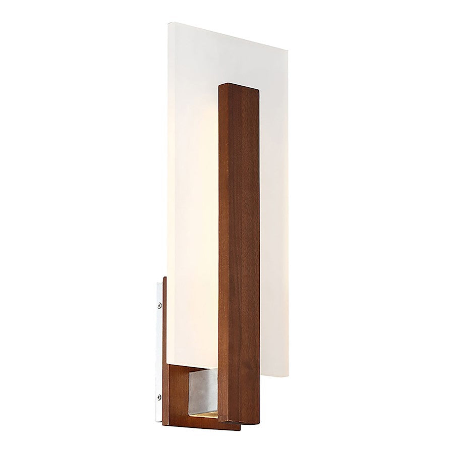 Modern Forms Stem 1 Light LED Wall Sconce/3000K, Dark Walnut - WS-84819-DW