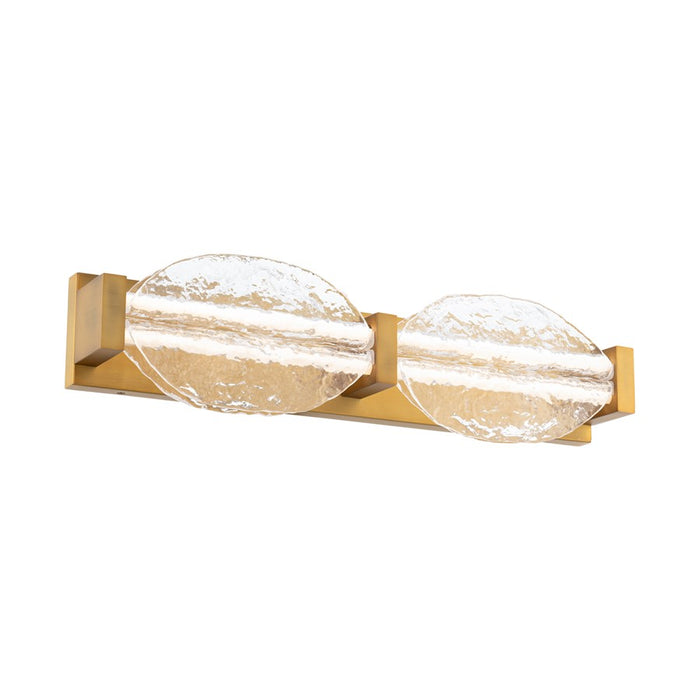Modern Forms Deco 2Lt 24" LED Bath/Wall Light/3500K, Brass/Clear - WS-8524-35-AB