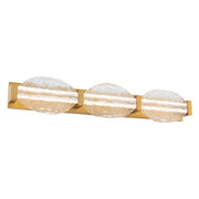 Modern Forms Deco 3Lt 36" LED Bath/Wall Light/2700K, Brass/Clear - WS-8536-27-AB