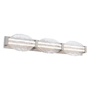 Modern Forms Deco 3Lt 36" LED Bath/Wall Light, Nickel/Clear - WS-8536-40-BN