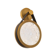 Modern Forms Clare 16.25" LED Wall Sconce, Brown/Brass/Clear - WS-86516-BW-AB