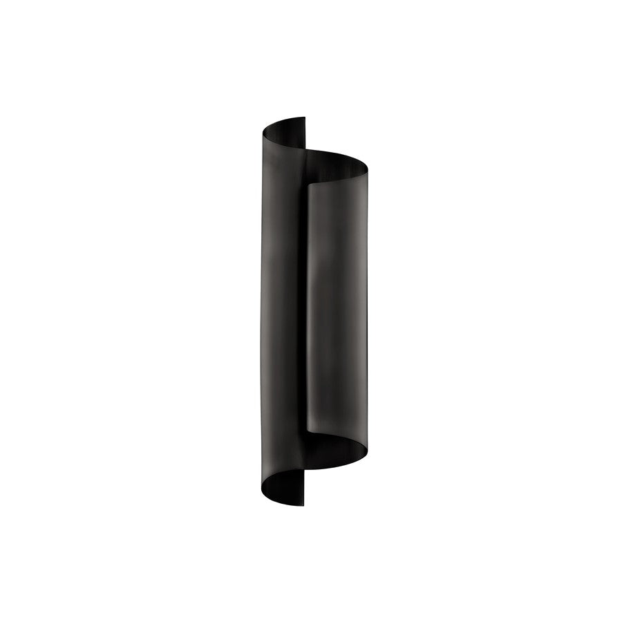 Modern Forms Pirouette 1Lt 24" LED Wall Sconce/3000K, Black - WS-94524-30-BK