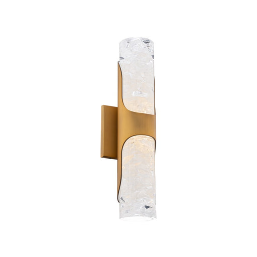 Modern Forms Royce 1Lt 16" LED Wall Sconce, Aged Brass/Clear - WS-96516-AB