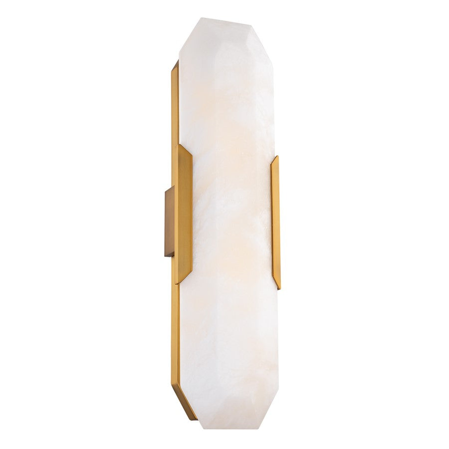 Modern Forms Toulouse 24" LED Wall Sconce, Aged Brass/Alabaster - WS-98324-AB