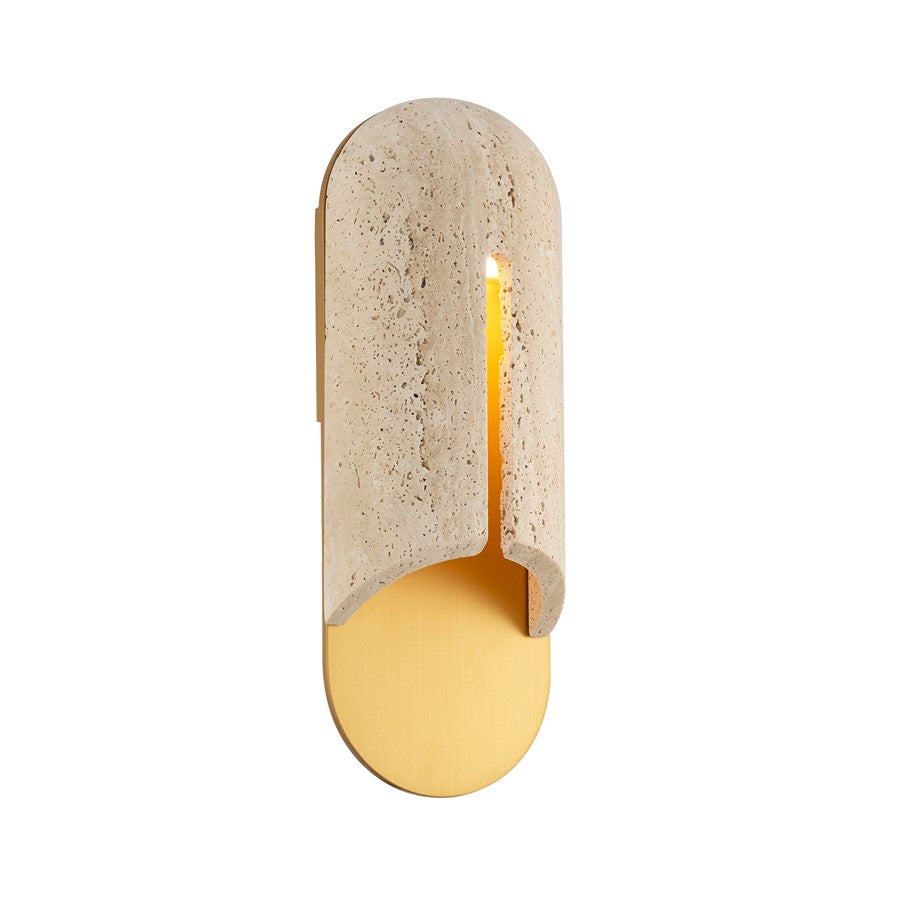 Modern Forms Clog 16" LED Outdoor Wall Light/3500K, BG/BR - WS-W10516-35-WV-AB