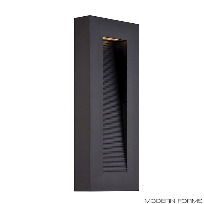 Modern Forms Urban 2 Light 16" LED Wall Light/3000K, Black - WS-W1116-BK