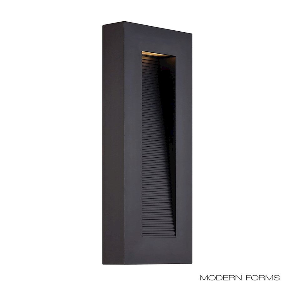 Modern Forms Urban 2 Light 16" LED Wall Light/3000K, Black - WS-W1116-BK