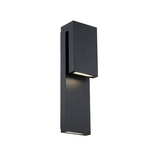 Modern Forms Double Down 2 Light LED Wall Light/3000K, Black - WS-W13718-BK