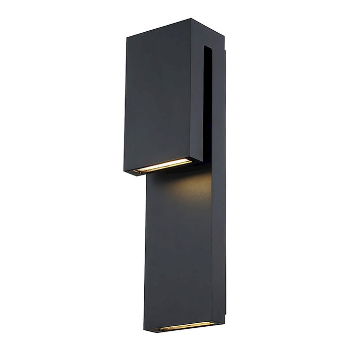 Modern Forms Double Down 2 Light LED Wall Light/3000K, Black