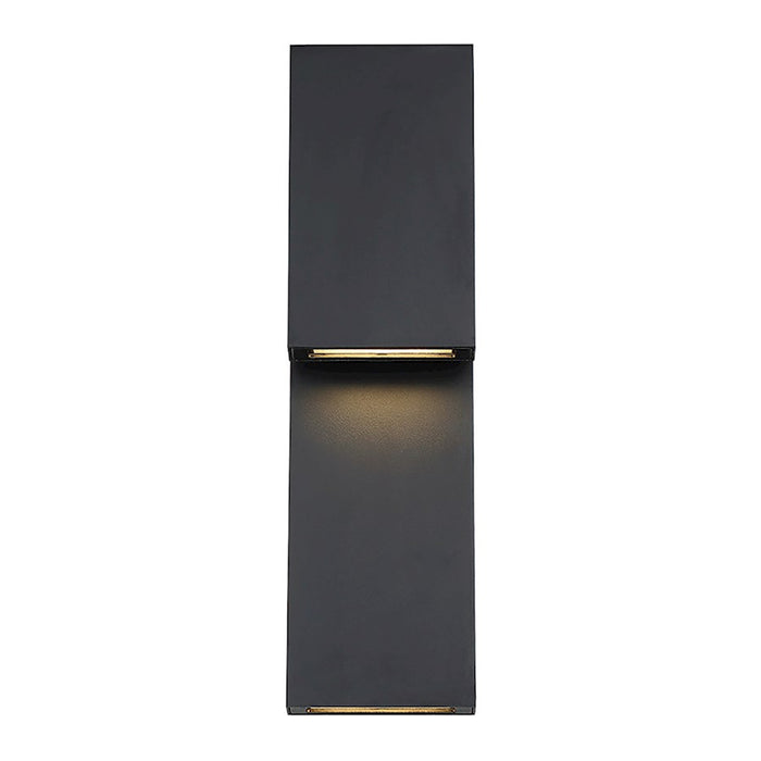 Modern Forms Double Down 2 Light LED Wall Light/3000K, Black